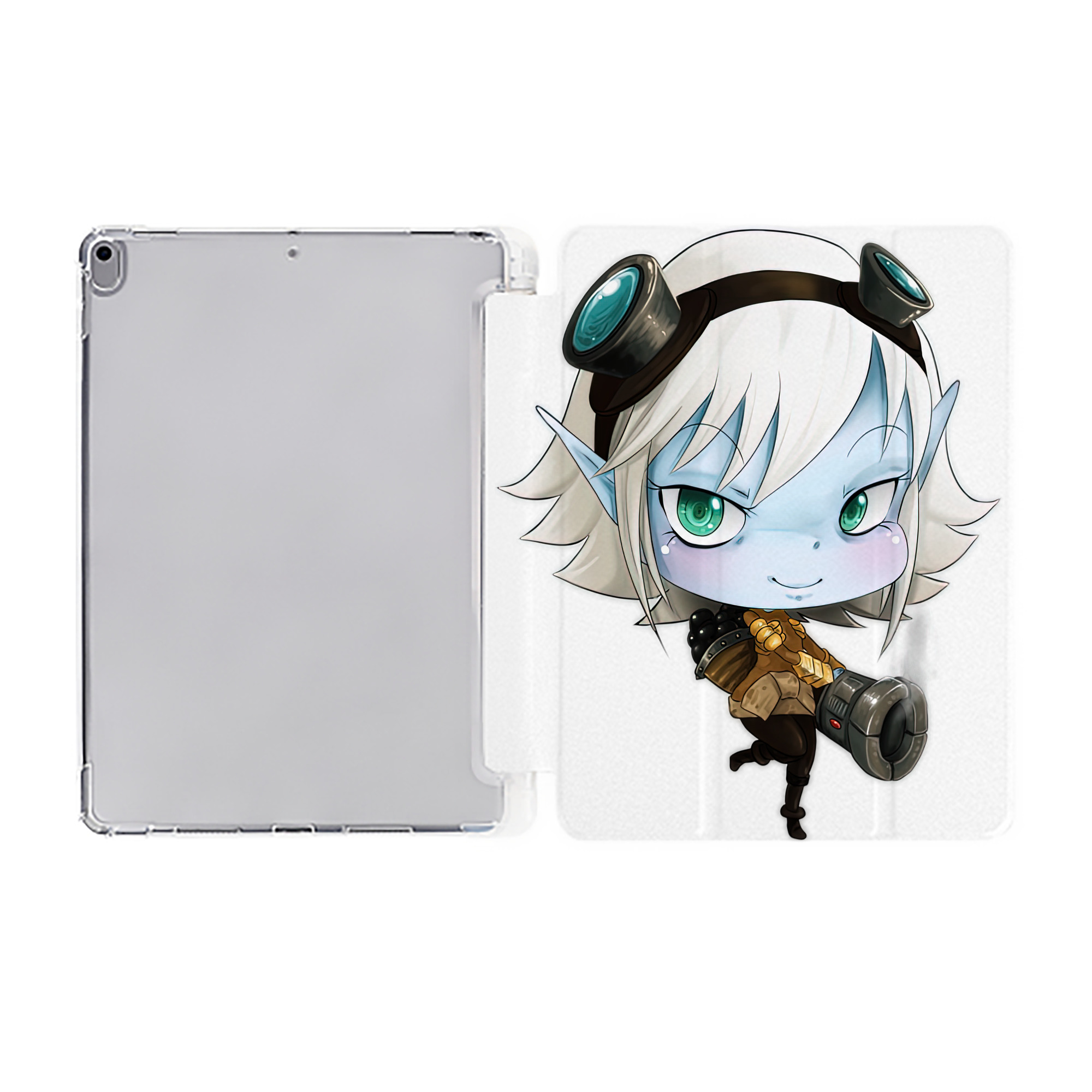（画像用） リーグ・オブ・レジェンド League of Legends LOL IPad ケース ペン収納付き 三つ折りスタンド PUレザー×シリコン 対応機種9.5/10.5/10.9インチ